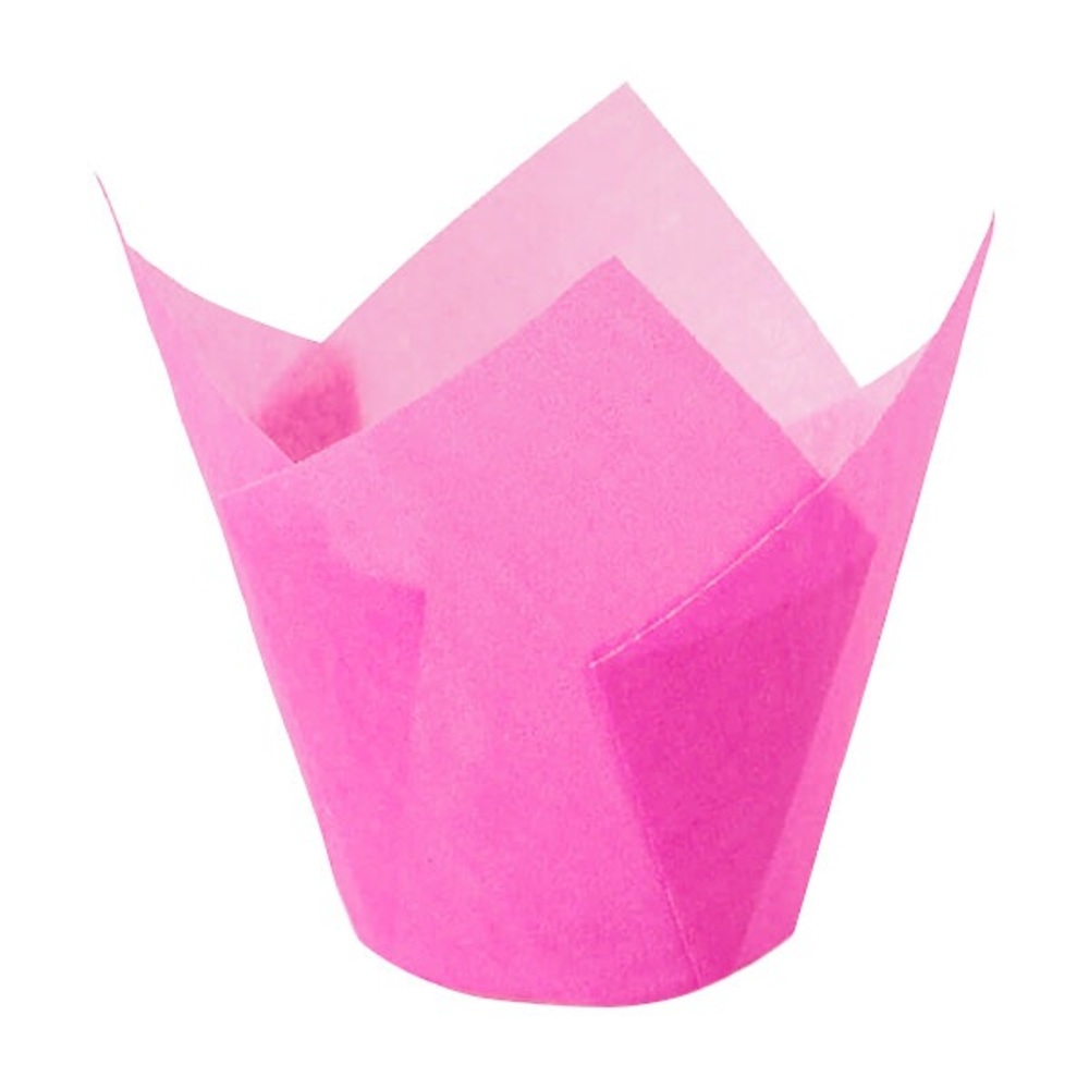 1,000 pink standard size tulip cupcake liners